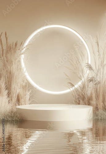 pedestal for your products with lighting
