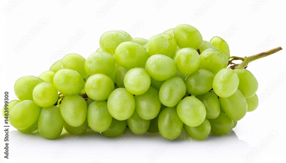 green grapes isolated on white background green grapes isolated on white background