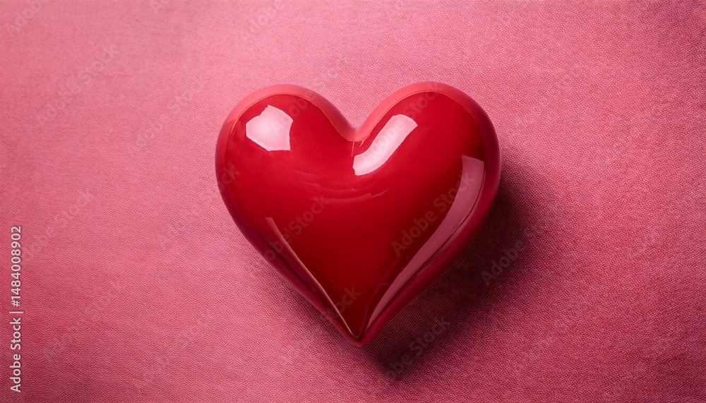 a vibrant red heart sculpture surrounded by textured pink background a vibrant red heart sculpture surrounded by textured pink background