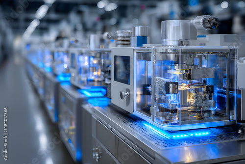 Thin film deposition line for microelectronics 