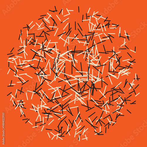 probiotics under microscope, simple design template