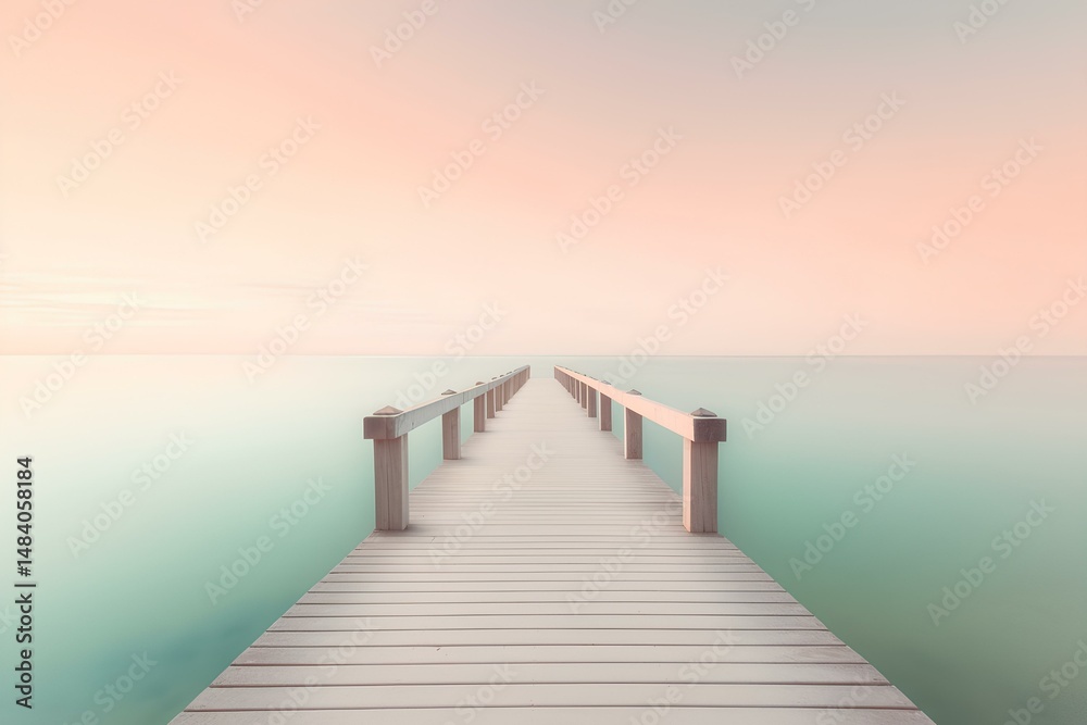 Fototapeta premium pier at sunset