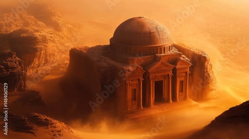 Ancient Temple Lost in the Sands of Time