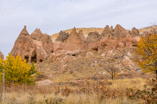 Quadro su tela Cappadocia rock formation sites and chimneys