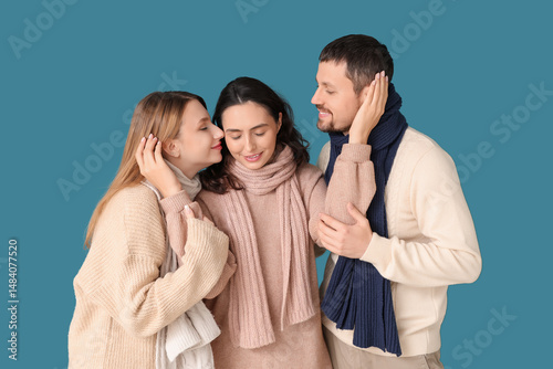 Man and two beautiful women...