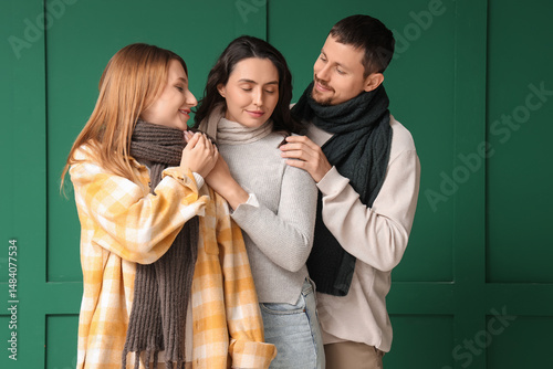 Man and two beautiful women...