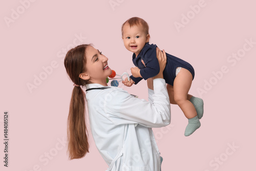 Young happy female pediatri...