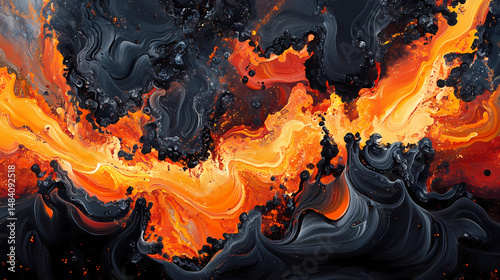 intricate flames textures