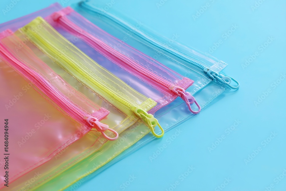Plastic zipper bag. Environmentally safe silicone ziplock bags. Reusable eco-friendly kitchen products or underwear
