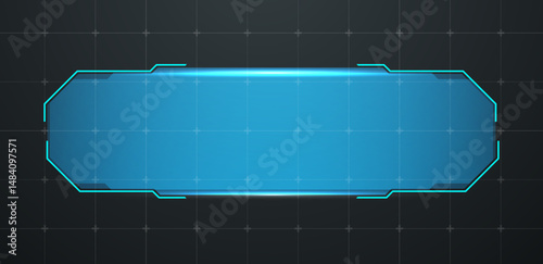futuristic lower thirds or technology box vector