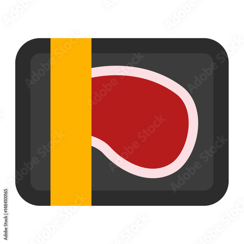 beef steak packaging icon