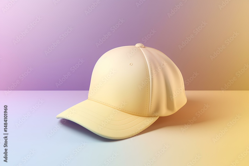 Fototapeta premium white baseball cap