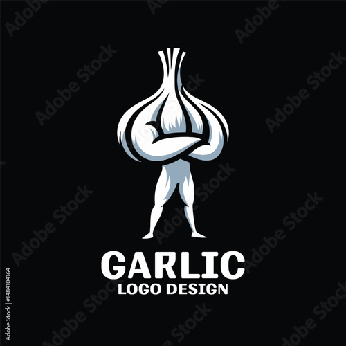 Garlic Vector Logo Design