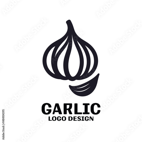 Garlic Vector Logo Design