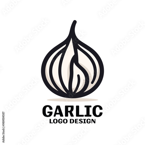 Garlic Vector Logo Design
