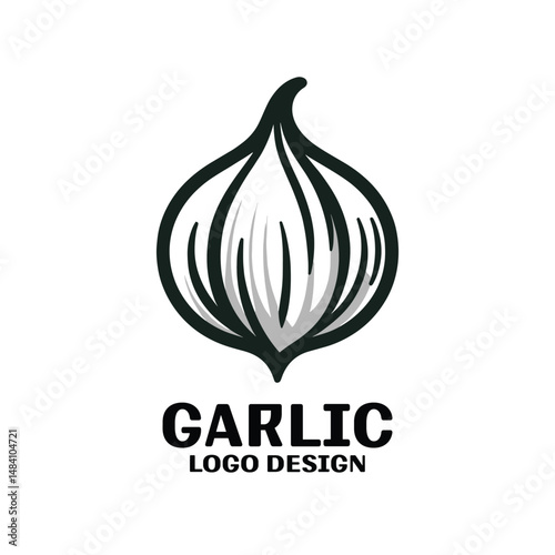 Garlic Vector Logo Design
