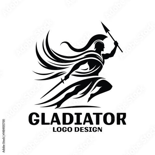 Gladiator Vector Logo Design
