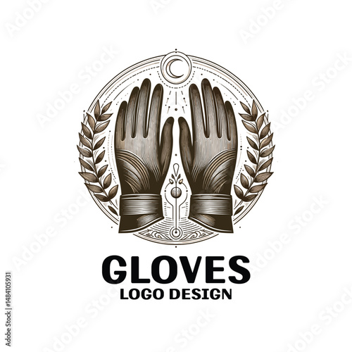 Gloves Vector Logo Design