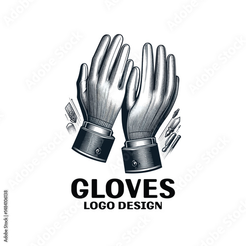 Gloves Vector Logo Design