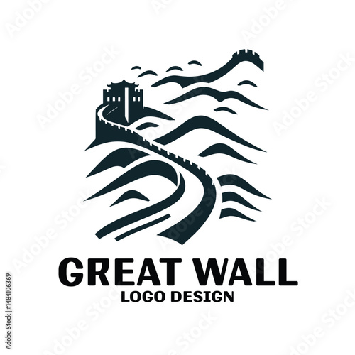 Great Wall Vector Logo Design