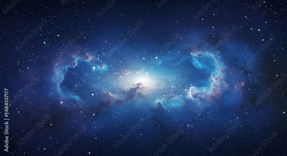 Obraz premium Cosmic Nebula: Celestial Dance