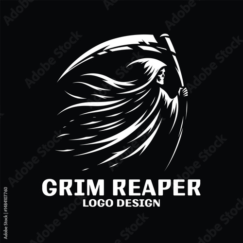 Grim Reaper Vector Logo Design
