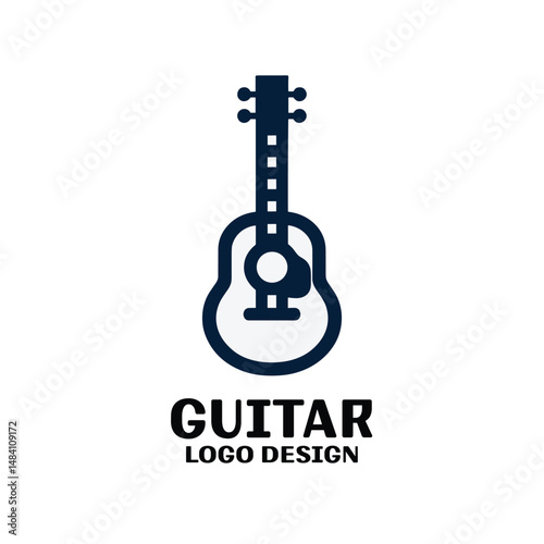 Guitar Vector Logo Design