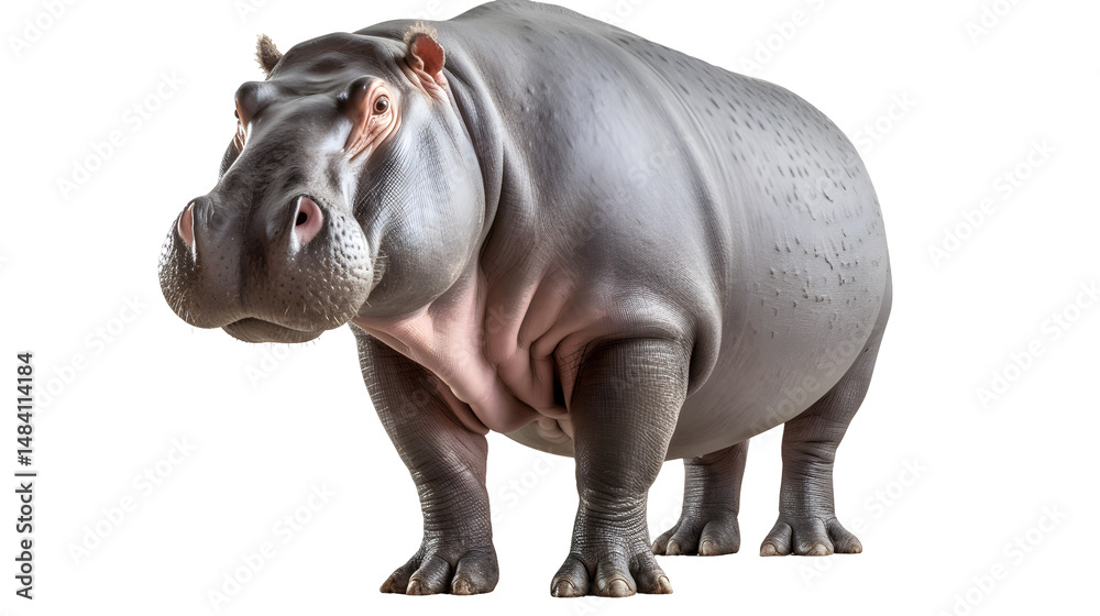 Fototapeta premium hippo transparent background png