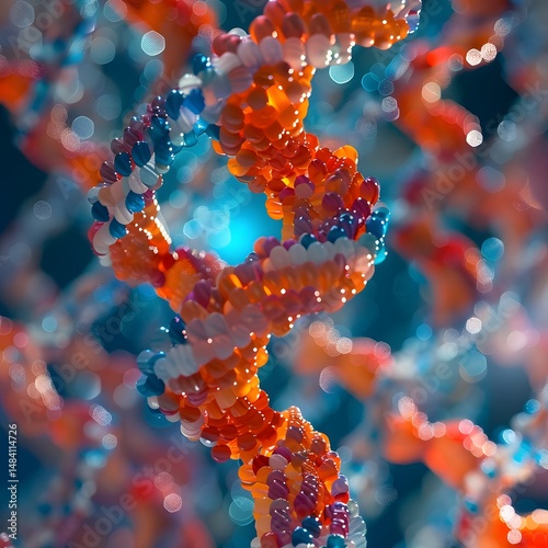  A close-up of a futuristic, textured, glowing red structure