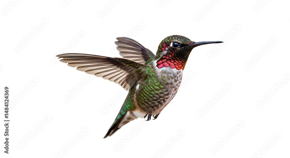 Fototapeta premium Hummingbird in Flight: A Stunning Wildlife Photograph