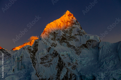 Εκτύπωση καμβά Nuptse mountain summit in Nepal