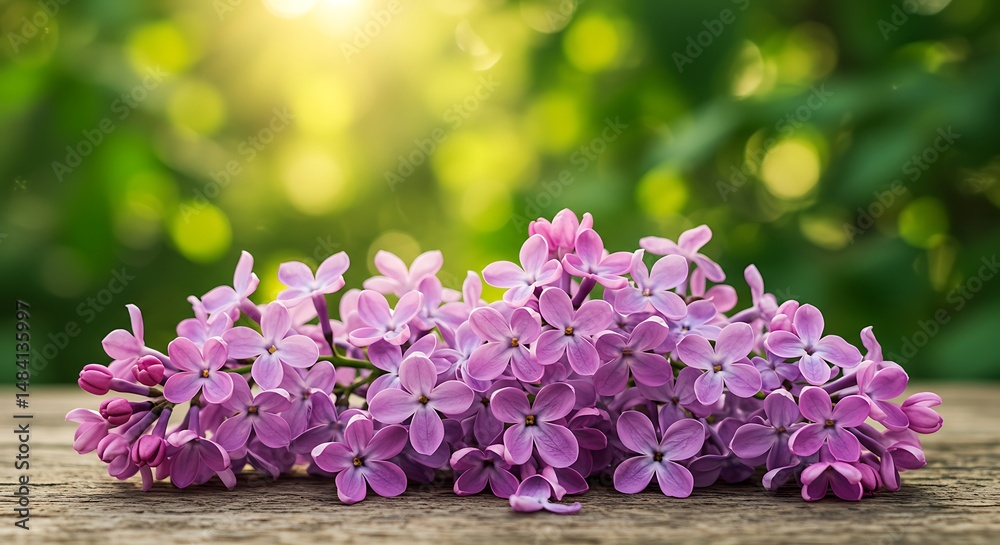 Fototapeta premium Lilac Dreams: Soft Light, Gentle Bloom