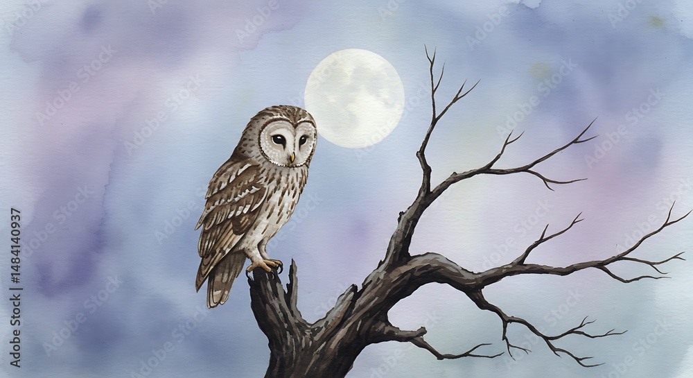 Obraz premium Lunar Vigil