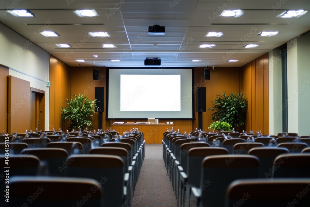 Fototapeta premium empty conference room with chairs