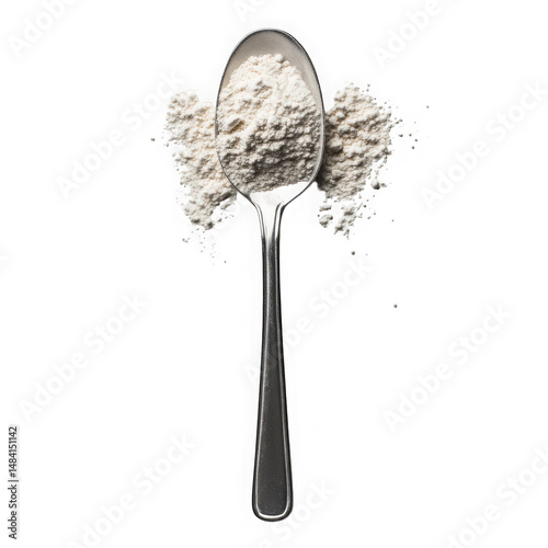 Spoonful of fine light powder