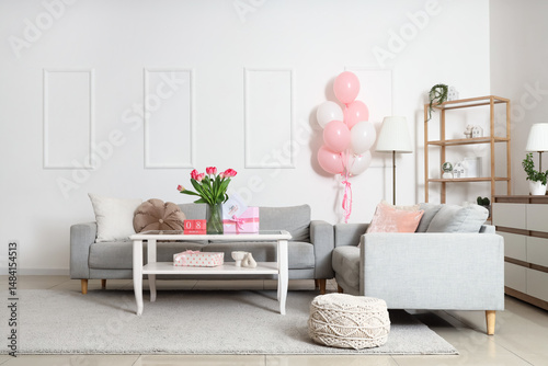 Interior of living room dec...