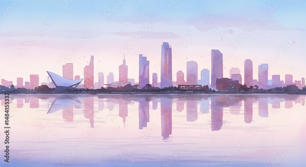 Fototapeta premium City's Soft Awakening