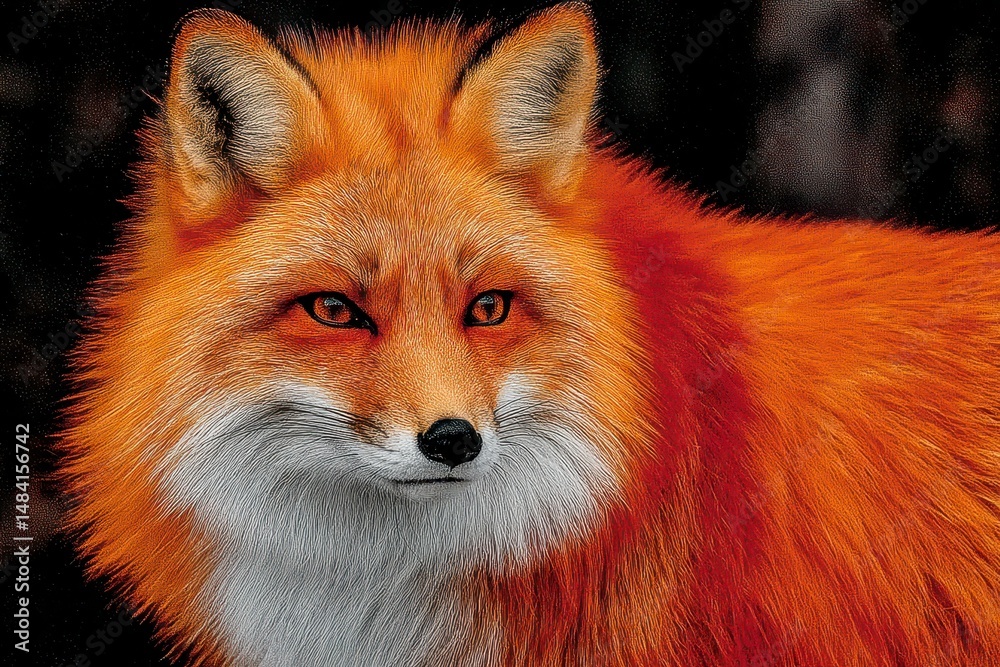 Fototapeta premium Majestic Red Fox Portrait Wildlife Nature Animal Photography