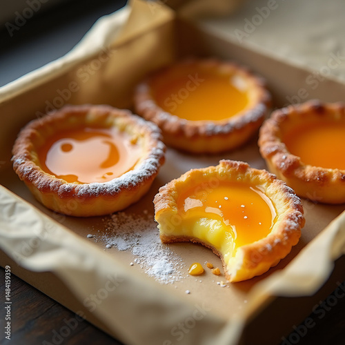 Egg Tart (Dan Tat) – Traditional Chinese Dessert with Flaky Crust