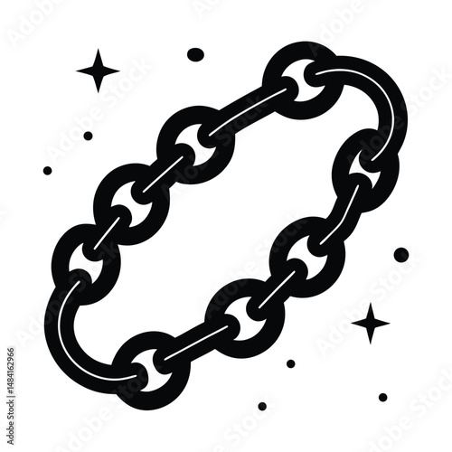 vector illustration of a chain