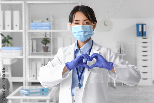 Female Asian doctor with me...