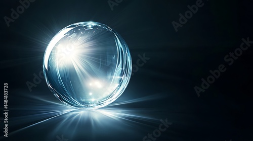 Abstract illuminated sphere
