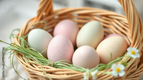 Wallpaper Mural Easter Eggs in a Basket Torontodigital.ca