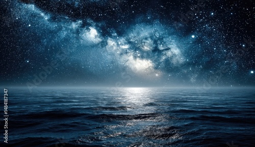 Cosmic ocean at night