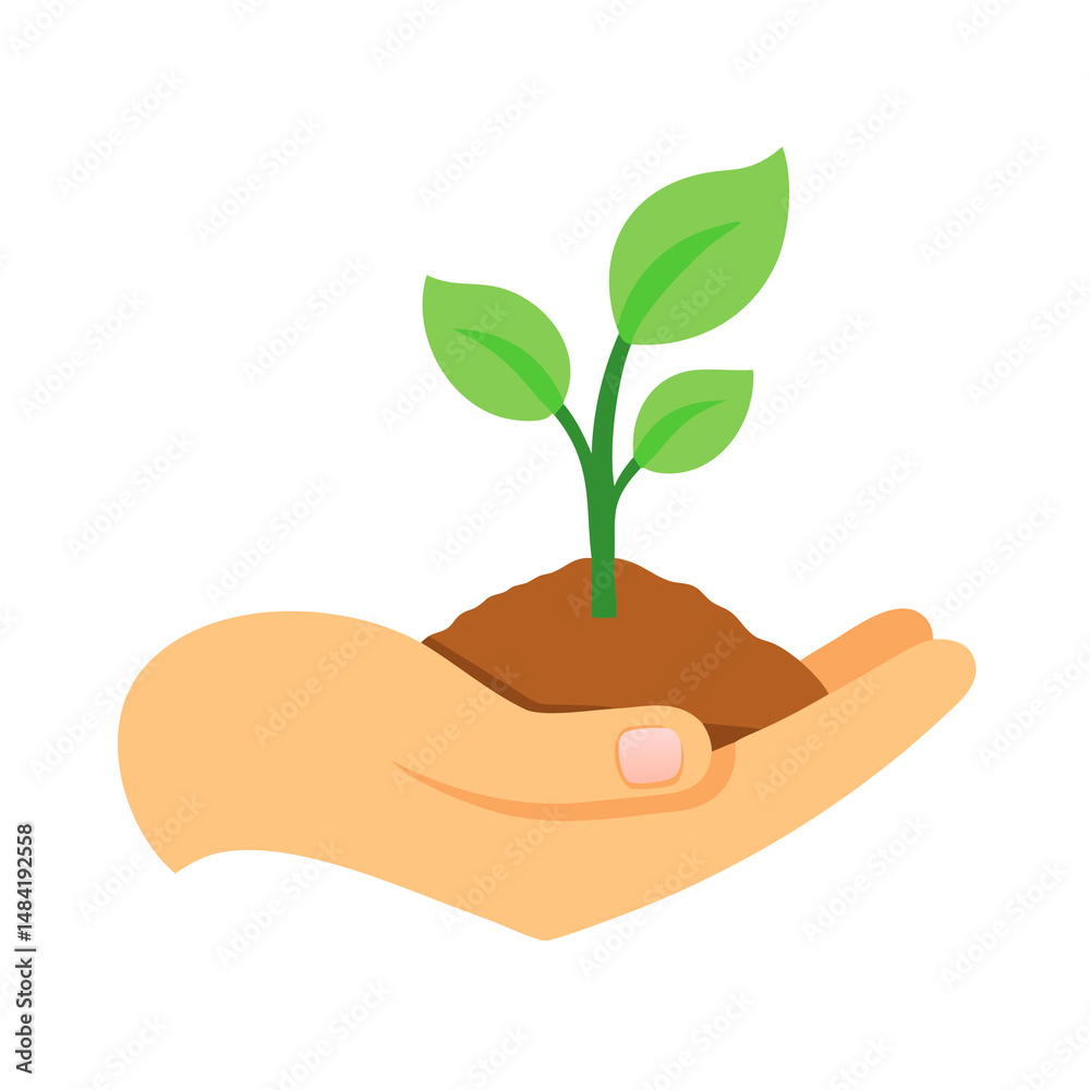 hand holding a plant hand holding a plant