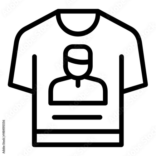t-shirt election icon line