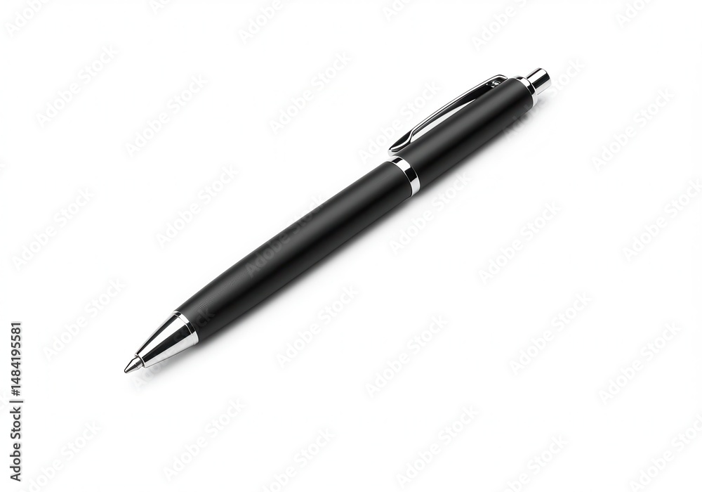 Black headset with microphone on a white background, top view Black headset with microphone on a white background, top view