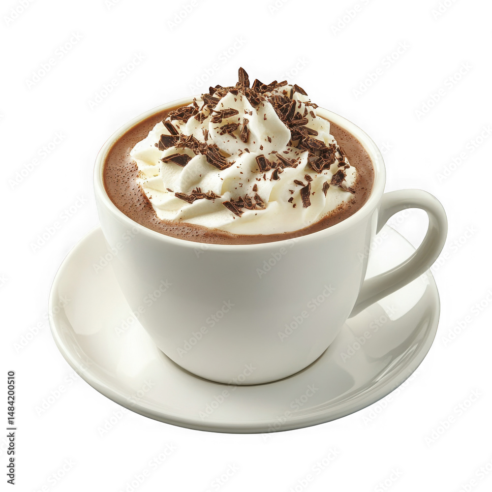 Hot chocolate with marshmallows Hot chocolate with marshmallows