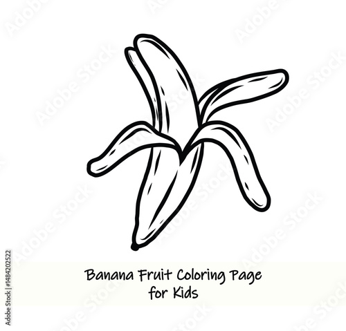 Coloring Banana Fruit For Kids