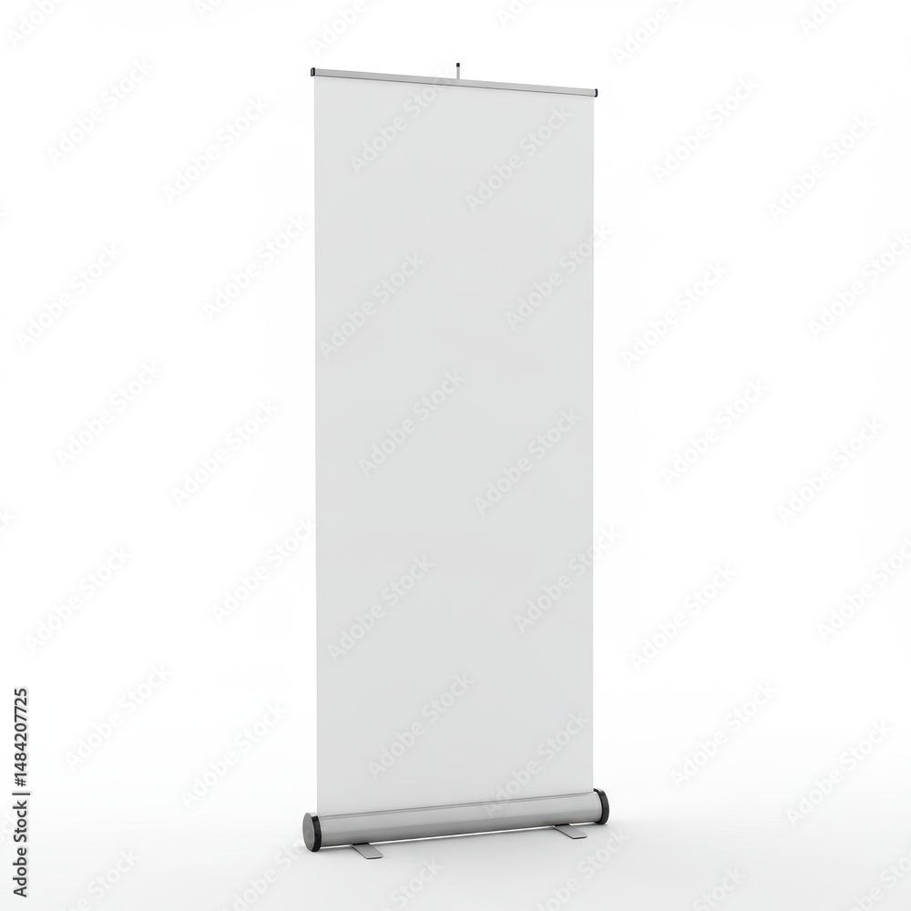 Blank roll up banner isolated on white background. mockup for presentations, advertising. Blank roll up banner isolated on white background. mockup for presentations, advertising.